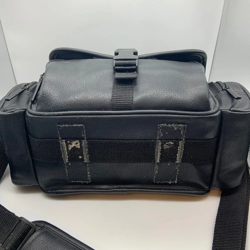 Sony HandyCam LCS-VA3 Leather Carrying Case Bag with Manuals and Extras